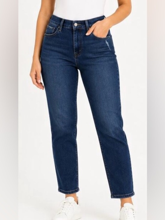 Judy Blue Denim - Judy Blue NEW Cool Boyfriend Fit High Waist Jeans Dark Wash Stretch 16W